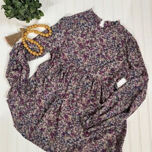 Mod Boutique Floral Babydoll Blouse